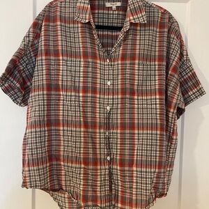 Plaid Short Sleeve Shirt